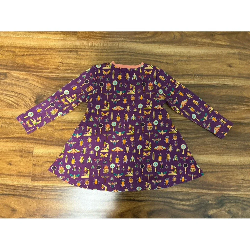 NWOT Piccolina Cotton Swing Dress, Bug Print, Size 3T